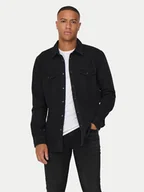 Koszule męskie - Only & Sons Koszula jeansowa Bane 22023247 Szary Regular Fit - miniaturka - grafika 1