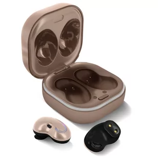 Avizar Bluetooth 5.1 Stereo 6D Surround Sound 15h Żywotność baterii złoty - Słuchawki - miniaturka - grafika 1