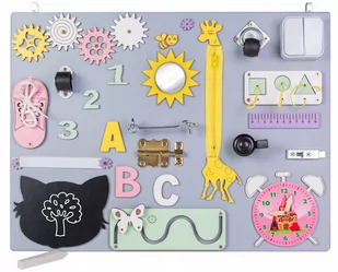3ToysM Tablica manipulacyjna sensoryczna 1w17 + Gratis MT08 - Zabawki zręcznościowe - miniaturka - grafika 1