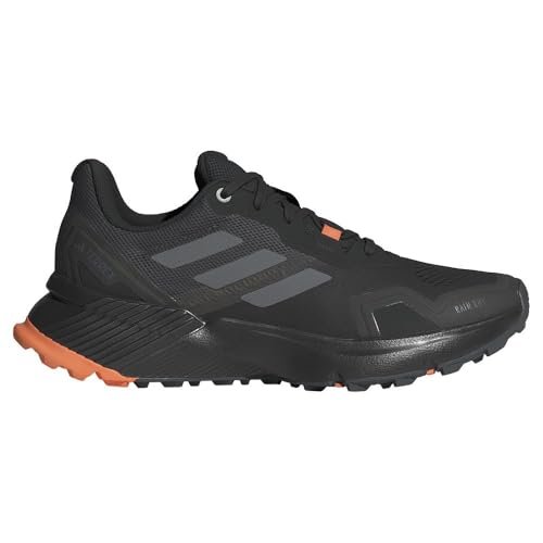 adidas Damskie buty Terrex Soulstride R.rdy W do biegania w terenie, nie do piłki nożnej, niskie, Core Black Grey Four Amber Tint, 37 1/3 EU