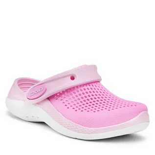 Klapki i japonki damskie - Crocs Klapki Literide 360 Clog K 207021 Taffy Pink/Ballerina Pink - grafika 1