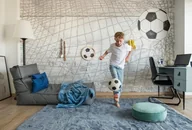Tapety - Football Light Green Tapeta dla Chłopca z Motywem Piłki Nożnej - miniaturka - grafika 1
