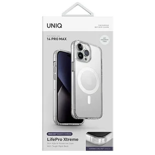UNIQ etui LifePro Xtreme iPhone 14 Pro Max 6,7"Magclick Charging przeźroczysty/frost clear - Etui i futerały do telefonów - miniaturka - grafika 4