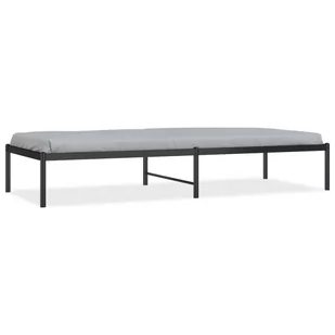 Metalowa rama łóżka, czarna, 75x190 cm Lumarko! - Łóżka Metalowa rama łóżka, czarna, 75x190 cm Lumarko! - Łóżka - miniaturka - grafika 3