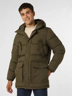Kurtki męskie - Tommy Hilfiger Parka męska Mężczyźni Sztuczne włókno zielony jednolity, S - miniaturka - grafika 1