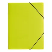 Teczki i skoroszyty - Pagna Teczka z gumką A4 jasno zielona PP P2161317 - miniaturka - grafika 1