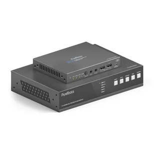 Purelink PT-PSW-52KVM przełącznik KVM USB-C 18 Gb/s z Dante i Multiview, 4K (60 Hz 4:4:4) przez USBC / HDMI+USB, w tym Multiview i Dante - Inne akcesoria audio-wideo - miniaturka - grafika 1
