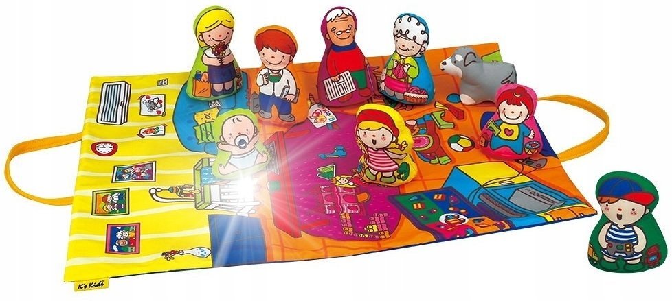 Mata edukacyjna z zabawkami - Rodzina nauka o relacjach rodzinnych