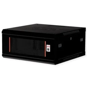 ROLINE Wandgehouse Basic Plus 48,26cm 19-Zoll 4HE 600x600 BxT schwarz - Szafy rack - miniaturka - grafika 1