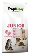 Sucha karma dla psów - Tropidog Premium Junior Large Breeds Turkey&Rice 15 kg - miniaturka - grafika 1