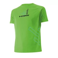 Koszulki sportowe męskie - Koszulka męska z krótkim rękawem Fitness Running Cardio zielona - miniaturka - grafika 1