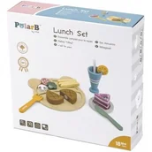 Zabawki AGD - Lumarko Drewniany Zestaw Obiadowy Do Krojenia! - miniaturka - grafika 1