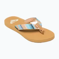 Klapki i japonki damskie - Japonki damskie ROXY Porto Raffia II blue depths WYSYŁKA W 24H 30 DNI NA ZWROT - miniaturka - grafika 1