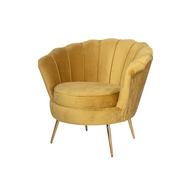 Fotele - Dekoria pl pl Fotel Audrey Mustard 83 x 80 x 76 cm 813-320 - miniaturka - grafika 1