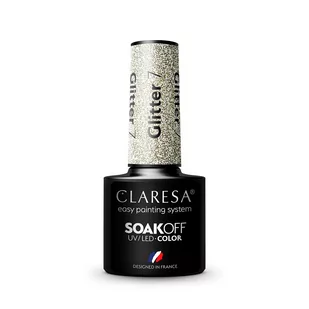 Claresa Claresa, Glitter, lakier hybrydowy 7, 5 ml - Lakiery hybrydowe - miniaturka - grafika 1