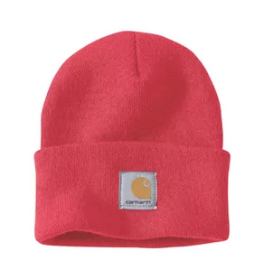 Czapka zimowa Carhartt Acrylic Watch Hat A18 Bittersweet - Czapki damskie - miniaturka - grafika 1
