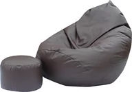 Pufy i podnóżki - Pufa sako XXXXL worek + gratis brązowa - miniaturka - grafika 1