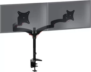 Duronic DM452 Uchwyt do dwóch monitorów 2 ekrany VESA 75 VESA 100 wieszak ramię stal nierdzewna maks 8 kg na 2 monitory 10 lat gwarancji stojak regu.. - Uchwyty do monitorów - miniaturka - grafika 1