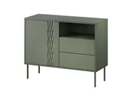 Komody - Cama Komoda 1D2S TRESSE 100x40x75 zieleń mat - miniaturka - grafika 1