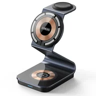 Akcesoria do smartwatchy - DUZZONA W15 - biurkowa ładowarka bezprzewodowa 3w1 15W - miniaturka - grafika 1