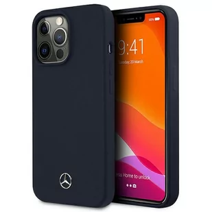 Mercedes MEHCP13LSILNA iPhone 13 Pro / 13 6,1" granatowy/navy hardcase Silicone Line Mer006974 - Etui i futerały do telefonów - miniaturka - grafika 1