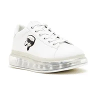 Moda i Uroda OUTLET - Karl Lagerfeld Skórzane sneakersy KAPRI KUSHION - miniaturka - grafika 1