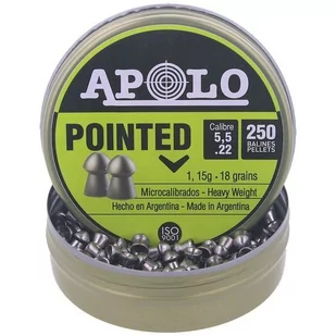 Apolo - Śrut do wiatrówki Pointed Extra Heavy GEN-2 - 5.5 mm - 250 szt - E19601 - Amunicja do wiatrówek - miniaturka - grafika 2