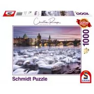 Puzzle - Puzzle PQ 1000 Christian Ringer Praskie łabędzie - miniaturka - grafika 1