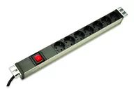 Listwy zasilające - Digitus Listwa zasilająca PDU 19, 1U, 7 moc: 16A, 4000W, aluminiowa, włącznik,2 m DN-95402 - miniaturka - grafika 1