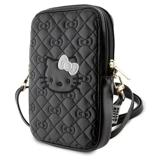 Torba HELLO KITTY Quilted Bows Strap Czarny - Etui i futerały do telefonów - miniaturka - grafika 1