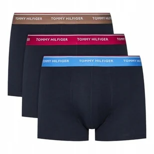 TOMMY HILFIGER BOKSERKI MĘSKIE MAJTKI TRUNK 3P GRANATOWE r.M - Majtki męskie - miniaturka - grafika 1