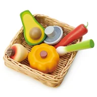 Zabawki AGD - Wiklinowy koszyk z warzywami, Tender Leaf Toys - miniaturka - grafika 1