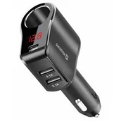 Ładowarki samochodowe - Swissten Zasilacz samochodowy 1x CL, 1x UCB-C PD a 2x USB-A, 108 W - 216 W 20114020 Czarna - miniaturka - grafika 1