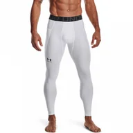 Spodnie męskie - Męskie legginsy treningowe UNDER ARMOUR UA HG Armour Leggings - białe - miniaturka - grafika 1