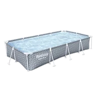 Baseny ogrodowe - BASEN OGRODOWY do ogrodu STELAŻOWY Rodzinny 366x201 cm Bestway 561FT - miniaturka - grafika 1
