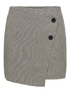 Bestseller A/S Damska spódniczka Onlgloss-Adison Hw Check Spódnica TLR Rp, White Sand/Checks:black & Dark Olive & Aztec, 38 - Spódnice - miniaturka - grafika 1