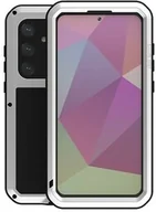 Etui i futerały do telefonów - LOVE MEI Etui Pancerne + szkło Powerful do Galaxy S24 Plus, srebrne - miniaturka - grafika 1