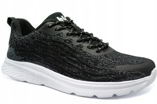 Buty sportowe męskie Sneakersy Lee Cooper czarne letnie lekkie 42 - Sneakersy męskie - miniaturka - grafika 1