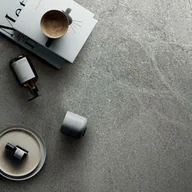 Płytki ceramiczne - ABK Atlantis Grey Hammered - płytka ceramiczna/gres 15x60x5 cm rett. 20 mm elemento L - miniaturka - grafika 1