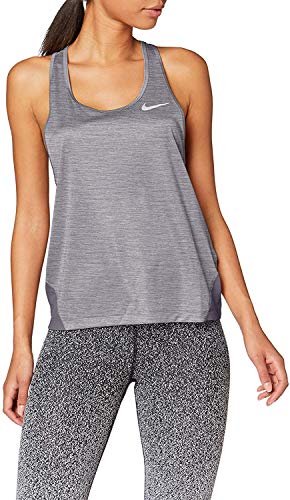 Nike Damska koszulka bez rękawów W Nk Miler Racer Czarny (odblaskowy srebro) XXL