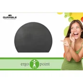 Podkładki pod mysz - Podkładka na biurko, półokrągła 65x52 cm Durable, Kolor: Czarny - miniaturka - grafika 1