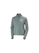 Bluzy damskie - Bluza damska HELLY HANSEN W HP TECH SWEAT HALF szara M - miniaturka - grafika 1