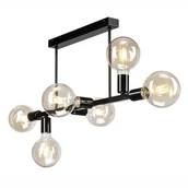 Lampy sufitowe - Euluna Lampa sufitowa Eliza 6-punktowa, czarna - miniaturka - grafika 1