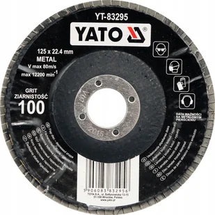 YATO ŚCIERNICA LISTKOWA WYPUKŁA 125mm P80 YT-83294 - Narzędzia murarskie - miniaturka - grafika 1