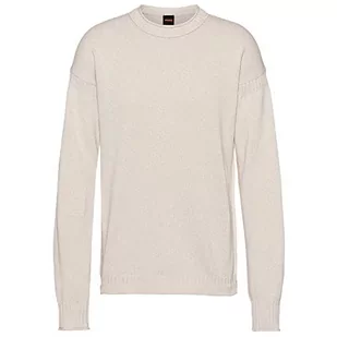 BOSS Bluza męska Arcott Knitted, Open White150, S - Bluzy męskie - miniaturka - grafika 1