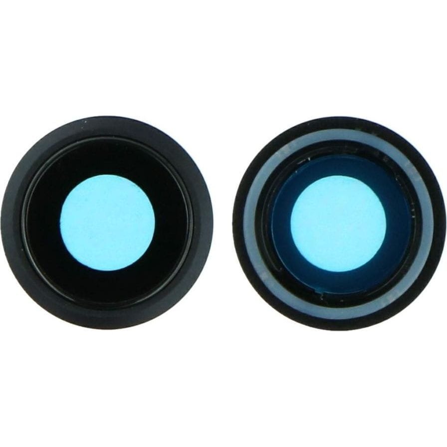 Szkło szybka soczewka aparatu z ramką do iPhone 8, czarne, ORG