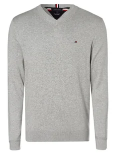 Tommy Hilfiger Sweter z dodatkiem kaszmiru Mężczyźni Bawełna szary marmurkowy, S - Swetry męskie - miniaturka - grafika 1