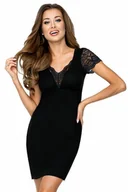 Bielizna nocna - Luksusowa koszula damska Miriam czarna L - Pudełko podarunkowe - miniaturka - grafika 1