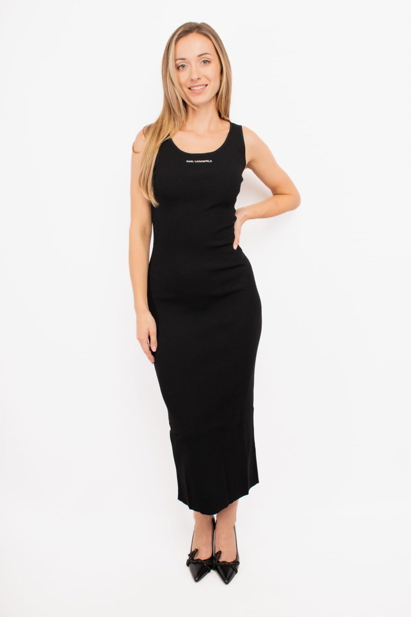 Sukienka damska Karl Lagerfeld 245W1332 czarny - XL