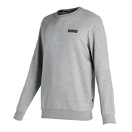 Bluzy męskie - Bluza męska Puma ESS CREW FL szara 84746003-S - miniaturka - grafika 1